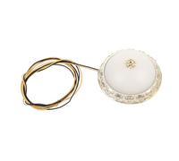 Toddmomy Lampada da Soffitto in Miniatura per Casa delle Bambole, Plafoniera Rotonda Bianca Calda Installazione Semplice, Ornamento per Soggiorno e Camera da Letto in Stile Realistico