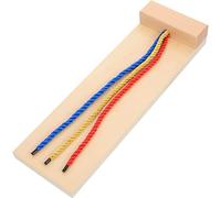 Toddmomy Legno per Intrecciare Accessorio Educativo Apprendimento per Insegnare Intrecciare Sicuro e Resistente per Giochi Creativi