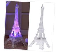 Toddmomy Luce Notturna a LED Torre Eiffel Lampada che Cambia Colore Alimentata da Batterie Incluse Decorazione per Feste e Matrimoni Dimensioni 12