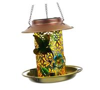 Toddmomy Mangiatoia per Uccelli Metallo da Appendere Design e Resistente per Esterni Facile da e Installare Aggiunge Charm Al