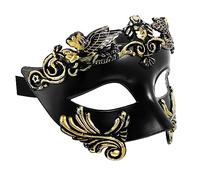Toddmomy Maschera Guerriero Egiziano Stile Antico Mezzo Viso Per Halloween e Cosplay Accessorio Per Feste e Carnevali Design Leggero e Comodo Adatta Per Ogni Occasione Festiva