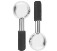 Toddmomy Massaggiatore per Viso e Collo in Acciaio Inossidabile 2 Pezzi, Globi di Ghiaccio Rinfrescanti, Stimola la Circolazione e Rassoda la Pelle, Leggero e Facile da Colore Casuale