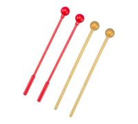 Toddmomy Mazze Percussioni in Abs Durevoli 2 Paia Bacchette per Xilofono e Glockenspiel, Mallet per Performance Musicali Adatti a Principianti e Professionisti