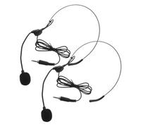 Toddmomy Microfono Auricolare Filo 2 Pezzi, Microfono da 3,5 MM Multifunzionale Controllo Volume, per Attività di Gruppo e Comunicazioni in Aula