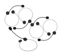 Toddmomy Microfono Finto Auricolare Rock Star 5 Pezzi in Plastica Leggero Design Realistico per Eventi di Mascherate e Feste a Tema Cosplay