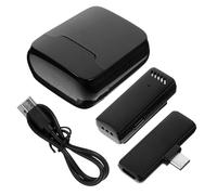 Toddmomy Microfono Wireless Lavalier 2.4g Display Digitale e Custodia di Ricarica, Riduzione Intelligente del Rumore, per Live Streaming e Interviste Brevi