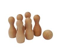 Toddmomy Mini Bowling in Legno per Ragazzo Ragazza Ragazza Punti da Abbattere e Palla in Legno Naturale Gioco Educativo Leggero e Portatile per Coordinazione Mano-Occhio Accessorio per Inte