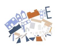 Toddmomy Mini Casa Te Villa Per Paesaggio Unfinished Per e Casa Accessorio Per Decorazioni Interne e Regali