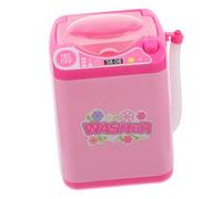 Toddmomy Mini Lavatrice Giocattolo Elettrica Simulata Rosa per Elettrodomestico senza Batterie Giocattolo per Ragazze e Ragazzi Lavatrice Miniatura per di Ruolo Realistico