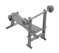Toddmomy Miniatura Attrezzatura Fitness per Casa delle Palestra DIY con Panca Pesi e Manubri Design Realistico e Autentico per Decorazione Micro