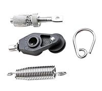 Toddmomy Molla per Pedale Cassa Batteria Facile da Montare in Metallo Nero, Set Tensionatore a Molla D-ring per Batteristi e Accessori Percussione