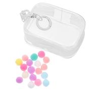 Toddmomy Mostra la borsa per borsa trasparente per bambole Borse per mini action figure vetrina per bambole con figure trasparenti Visualizza bambola Mini borse chiave pvc bianca
