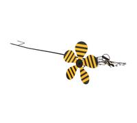 Toddmomy Mulino a Vento Decorativo a Forma di Ape in Ferro Supporto, Girandola da Giardino per Cortili, Balconi e Spazi Esterni, Ornamento da Prato Resistente e Facile da Installare