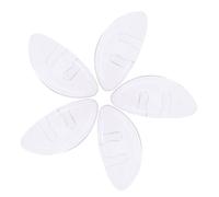 Toddmomy Nasello in Silicone Bianco per Occhiali Sportivi, 10 Paia | Anti-slip, Installazione Rapida, Comfort Aumentato e Maggiore Distanza tra Lente e Ciglia