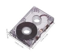 Toddmomy Nastro Cassette Vuoto per Registrazioni Musicali Minuti Nastro Trasparente per Messaggi Interviste e Creazioni Audio con Design Retrò