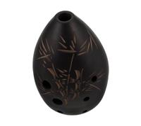 Toddmomy Ocarina in Ceramica a 8 Fori, Strumento Musicale Nero per Principianti, Adatta per Pratica Personale, Spettacoli e Lezioni Scolastiche