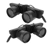 Toddmomy Occhiali Binoculari da Spettatore 3X Lenti di Ingrandimento, Visione a Mani Sciolte, 2 Pezzi, per Birdwatching e Viaggi