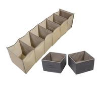 Toddmomy Organizer per Massimizzare lo Spazio Non Tessuto Beige Sospeso Armadio 6 Scomparti Separati e Rinforzi Largi in Camera da Letto o Ingresso