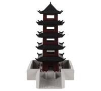 Toddmomy Pagoda a Cinque Piani in Plastica per Decorazioni Bonsai e Terrari Miniatura Artigianato Stabile e Simbolismo Culturale