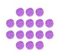 Toddmomy Palline Decorative in Vimini 5cm, Set 15 Pezzi, Viola | Decorazioni Creative Semplici, per Hotel e Casa, Resistenti All'usura, Stile Natalizio