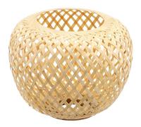 Toddmomy Paralume in Bambù Intrecciato Beige per Lampada Sospesa Rustica, Versatile e Leggero, per Decorare Luci a Sospensione Durante le Festività