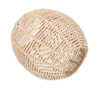 Toddmomy Paralume Sospensione Circolare in Carta Intrecciata Imitazione Rattan Lampada Decorativa per Soggiorno e Ristorante Paralume Protettivo e Abbellimento Illuminazione Design