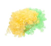 Toddmomy Parrucca Afro Divertente Sintetica Con Ventagli Decorazione Per Bandiera In Fibra Carnevale Taglio Colorato Parrucche Cosplay Adulti Cappello Da Donna Parrucca