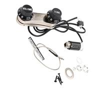 Toddmomy Pickup Materiale Plastico e Metallo Manopola Volume e Tono con Design Plug-and-play Inserto con Connettore Rotondo Resistente All'usura per Violino Piezo per Strumenti Musicali