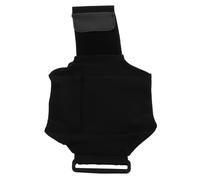 Toddmomy Pochette Porta Cellulare da Gamba Regolabile in Nylon Nero, Comoda e Versatile per Corsa e Fitness, Borsello Sportivo