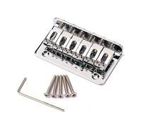 Toddmomy Ponte Sella in Metallo Per Chitarra Corde Piastra Tensione Sostituzione Ricambio Per Strumenti Musicali Ukulele Argento