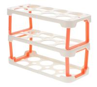 Toddmomy Porta Uova Frigorifero in Plastica Trasparente, Organizer per Uova Impilabile, Salvaspazio e Sicuro per Conservazione in Frigorifero e Armadio Colore Casuale