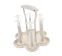 Toddmomy Portabiberon per Cucina e Scolabiberon Plastica Resistente Supporto Versatile per Bottiglie e Tazze Facile e Organizzare Piano Riutilizzabile