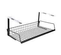 Toddmomy Portacavi Sotto La Scrivania e Organizer Per Cavi Rete, Portaoggetti Pratico Per Ufficio e Studio, Gestione Dei Cavi Installazione Semplice e Struttura Robusta Nera