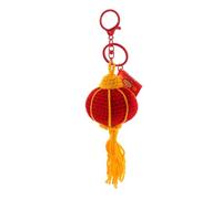 Toddmomy Portachiavi Decorativo Forma Di Lanternino Rosso Con Nappa Accessorio Artigianale Per Borsa Zaino e Di Capodanno Stile Cinese Tradizionale