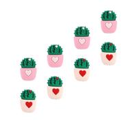 Toddmomy Protezione Antistrappo per Cavi Dati a Forma di Cactus 8 Pezzi, Copertura Protettiva Adorabile per Cavi di Ricarica USB, Guaina Compatta e Portatile per Accessori Informatica Casa