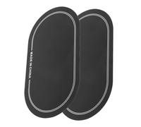 Toddmomy Protezione per Pelle di Cassa 2 Pezzi in PET Nero per Batteria, Aumenta la Durata della Pelle e Protegge Durante Esibizioni Live e Jam Session