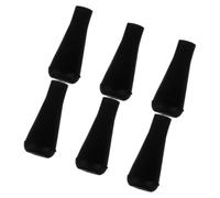 Toddmomy Punte di Freccia Colore Nero in Gomma Morbida 6 Pezzi Adatte per Pratica e attività di Caccia Resistente e Flessibile per Tiro Arco all Aperto