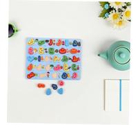 Toddmomy Puzzle in Legno Alfabeto Montessori Educativo Sensoriale per Apprendimento Linguistico e Riconoscimento Puzzle Didattico e Portatile per