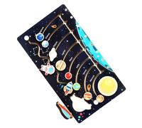 Toddmomy Puzzle in Legno del Cosmo per Gioco Educativo con Pianeti Smontabili Sviluppo Creatività e Logica per Età Prescolare