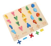 Toddmomy Puzzle in Legno Numerico Arabo per Set Educativo di Abbinamento Numeri Arabi Grandi Giocattolo Logico per Scuola Materna e Apprendimento Precoce