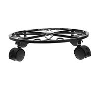 Toddmomy Rack per Vaso per Moquette Piante di Fiori di Metallo Palto Portavasi in Ferro Portavasi Mobile Portavaso Rotante Fioristi Pp Nero