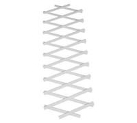 Toddmomy Rete Estensibile Bianca in Plastica per Supporto Piante, Struttura Regolabile Retrattile con Fori Preforati per Giardino e Installazioni Temporanee