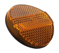 Toddmomy Riflettore Rotondo Arancione per Biciclette Elettriche e Motocicli, Plastico Resistente, Diametro Filetto 6mm, per Luce Freno e Parafango Posteriore