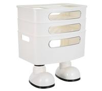 Toddmomy Ripiano portaoggetti per router: supporto per router di rete a 3 strati, scatola portaoggetti per modem, copertura per scatola cavi, organizer per la gestione delle prese multiple,