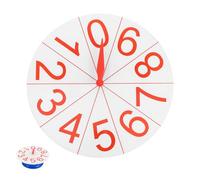 Toddmomy Ruota Girevole Numerica Per Insegnamento e Giochi Turntable Multifunzionale Per Attività Educative e Premi Strumento Didattico Per La Matematica e Giochi Da Tavolo