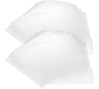 Toddmomy Sacchetti Autoaderenti per Protezione Vinili 50 Pezzi in Pp Bianco Buste Antipolvere e Anti-Impronta per Amanti dei Dischi in Vinile