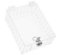 Toddmomy Scatola di Sicurezza Termostato con Chiave Trasparente Protezione Bloccabile per Parete Custodia Salvaschermo per e Laboratori