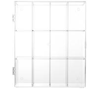 Toddmomy Scatola Espositiva Acrilica 12 Scomparti per Figurine, Vetrina da Tavolo Compatta e Trasparente, Accessorio Creativo per Esposizione e Conservazione di Bambole e Ornamenti