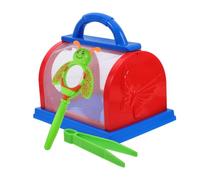 Toddmomy Scatola Osservazione Insetti Traspirante con Gabbia Capacità Pinzette e d Ingrandimento per Esploratori Outdoor Leggera e Portatile