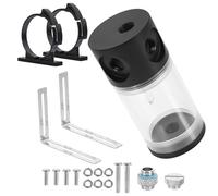 Toddmomy Serbatoio Vite e Trasparente Acqua a Raffreddamento Cilindrico per Tappo di Tenuta, Abs Resistente, Facile Controllo PC